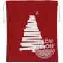 KIMOOD KI0746 COTTON BAG WITH CHRISTMAS TREE DESIGN AND DRAWCORD CLOSURE