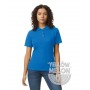 GILDAN GIL64800-B3 SOFTSTYLE® LADIES' DOUBLE PIQUÉ POLO WITH 3 COLOUR-MATCHED BUTTONS